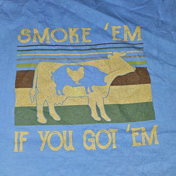Farmer Farm Animal Smoke XL Funny Tee Cook Chef Farm - Picture 3 of 6
